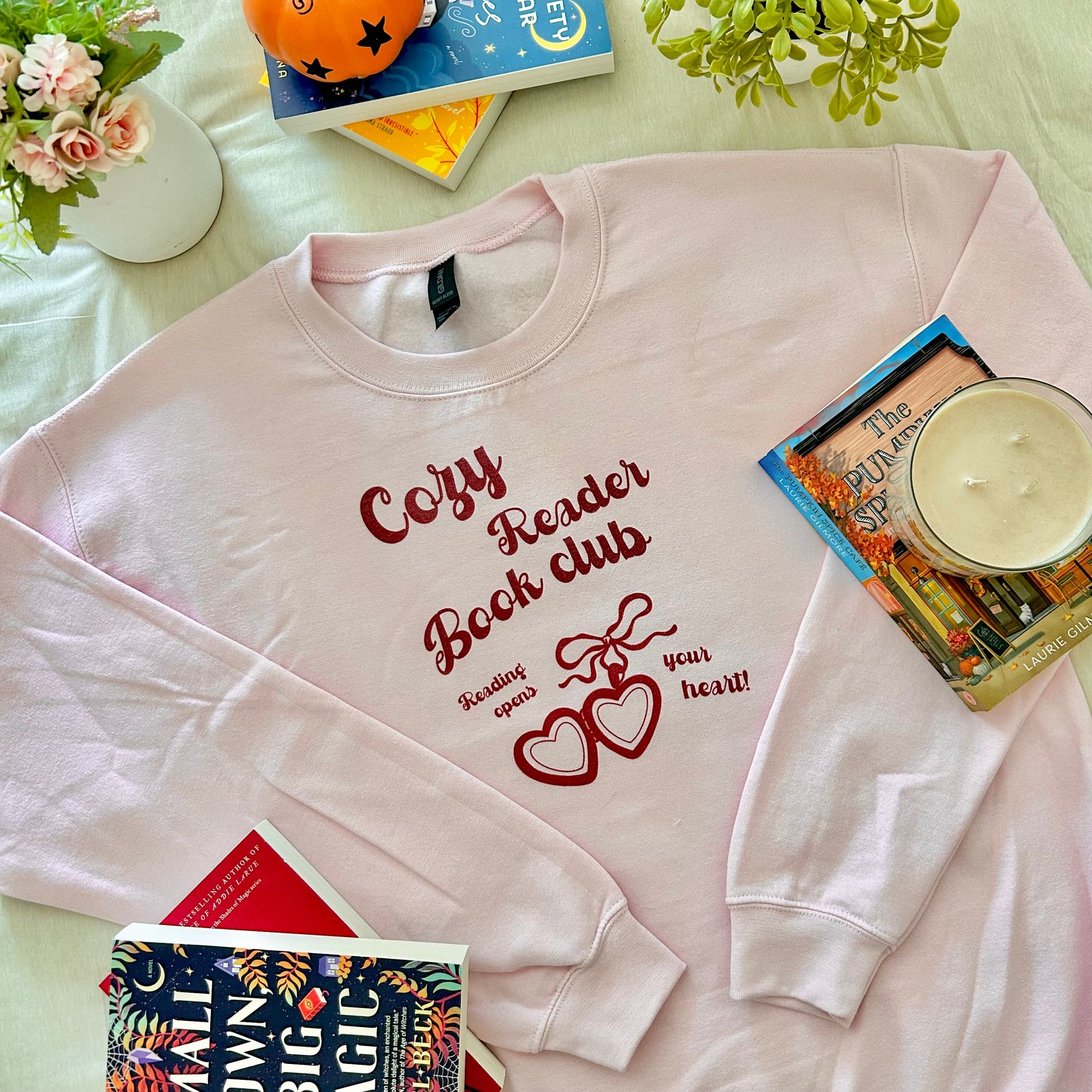 Cozy reader book club sweatshirt